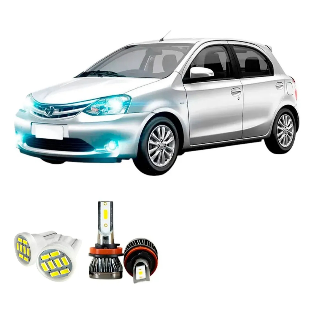 Ultra Led Nano Toyota Etios 2012-2021 H16 22000lm Milha em Oferta na Shopee
