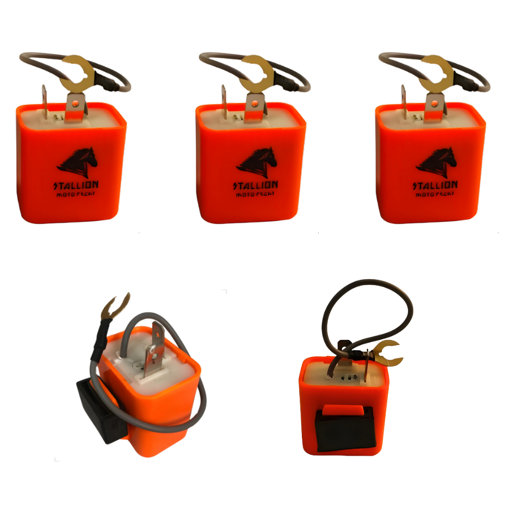Kit 3 Relé Pisca LED Stallion 12V Universal Moto 2 Pinos Regulável  —  Sinalização Pisca Seta  Honda
