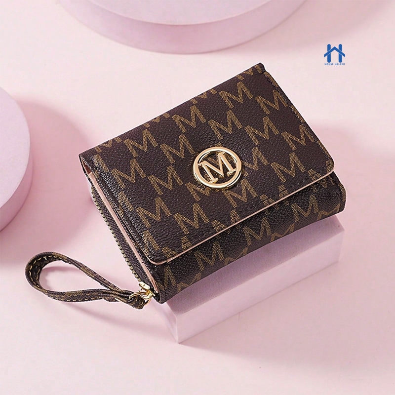 Carteira de Couro Feminina com Fecho Seguro e Zíper Porta Cartões e Leve Acabamento Sofisticado Carteira de Couro Feminina com Fecho Seguro e Zíper Porta Cartões e Leve Acabamento Sofisticado