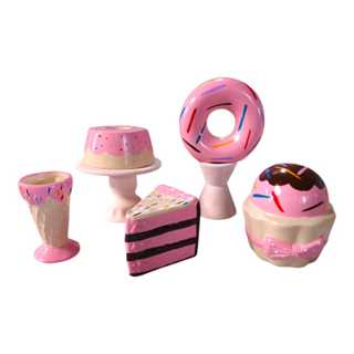 kit docê em cêramica para decoração de festa infantil confeitaria sorvete copkake. em Oferta na Shopee