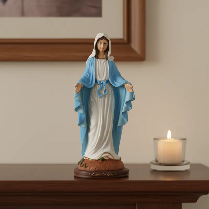 Imagem Nossa Senhora das Graças 30cm Escultura e Estatueta Decoração