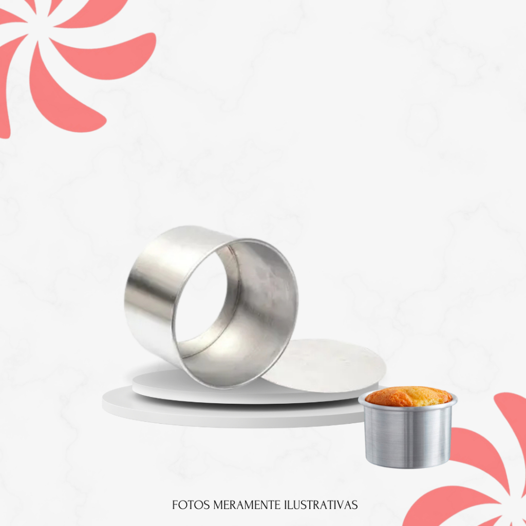 Forma Redonda Para Bolos - Fundo Falso - 15x8