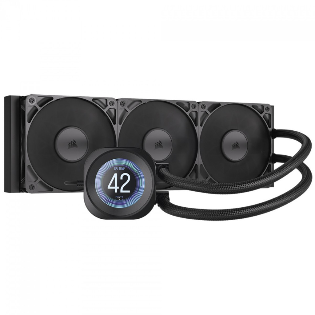 Water Cooler Corsair Nautilus RS, 360mm, Display LCD, PWM, Intel-AMD, Preto, CW-9061033-WW em Oferta na Shopee