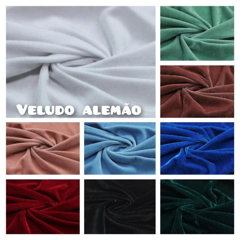 3 Metros Tecido Veludo Alemao Cristal 3mts comp. x 1,50mts larg.