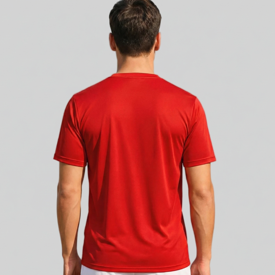 Kit 2x Camisetas Vermelhas Tradicional camisa Algodão Masculina Lisa Básica