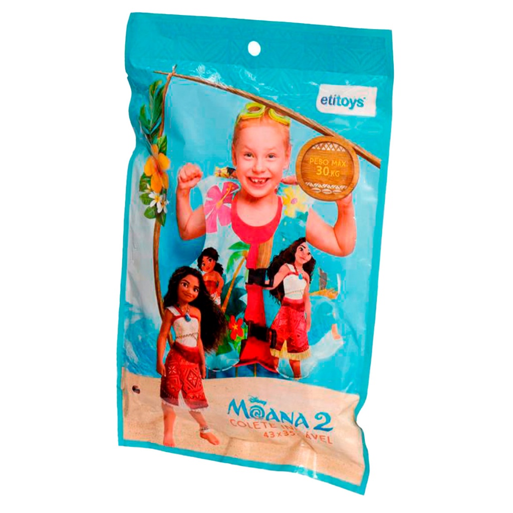 Colete Inflável 43x35cm Infantil Moana Etitoys · foto 2