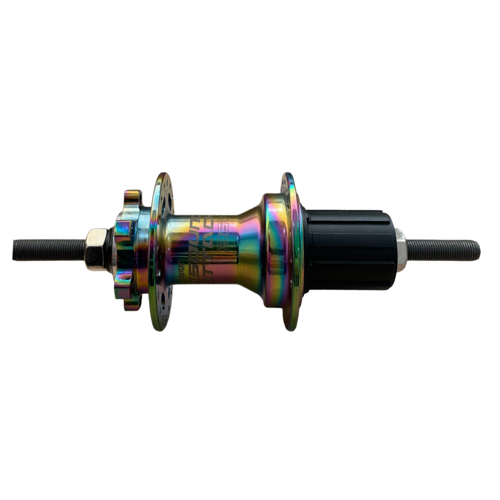 Cubo Traseiro K7 Barulhento Rolamento Eixo Porca Sem Blocagem 120 Clicks Viper Cores