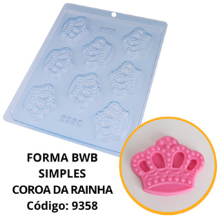 1~10 FORMA SIMPLES COROA DA RAINHA 9358 (F4) EM  ACETATO BWB PARA BOMBOM E DOCES DE CHOCOLATE E CONFEITARIA PÁSCOA em Oferta na Shopee
