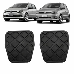 Kit Capa Pedal Freio Embreagem Gol Parati Saveiro g3 g4 g5 g6 Crossfox Polo jogo 2 peças