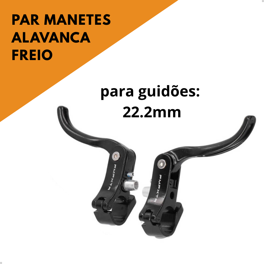 Manete De Freio Alavanca Auxiliar Para Bike Bicicleta Fixa Single Speed Road Abraçadeira 22.2mm Par