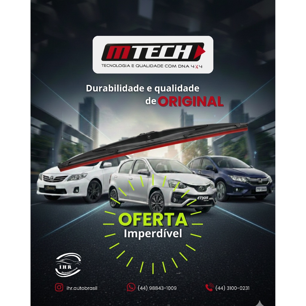 Palheta para Toyota Etios 26" 660mm MTECH