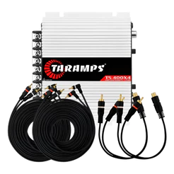 Taramps Ts 400 Ts400 X 4 Canais + 2 Cabos Rca + 2 Cabos Y