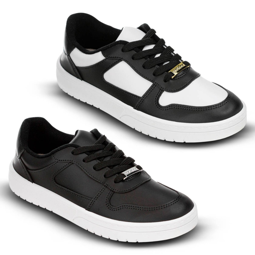 Tênis Moleca Napa Sardenha Recortes Feminino Confortável Casual Leve Original