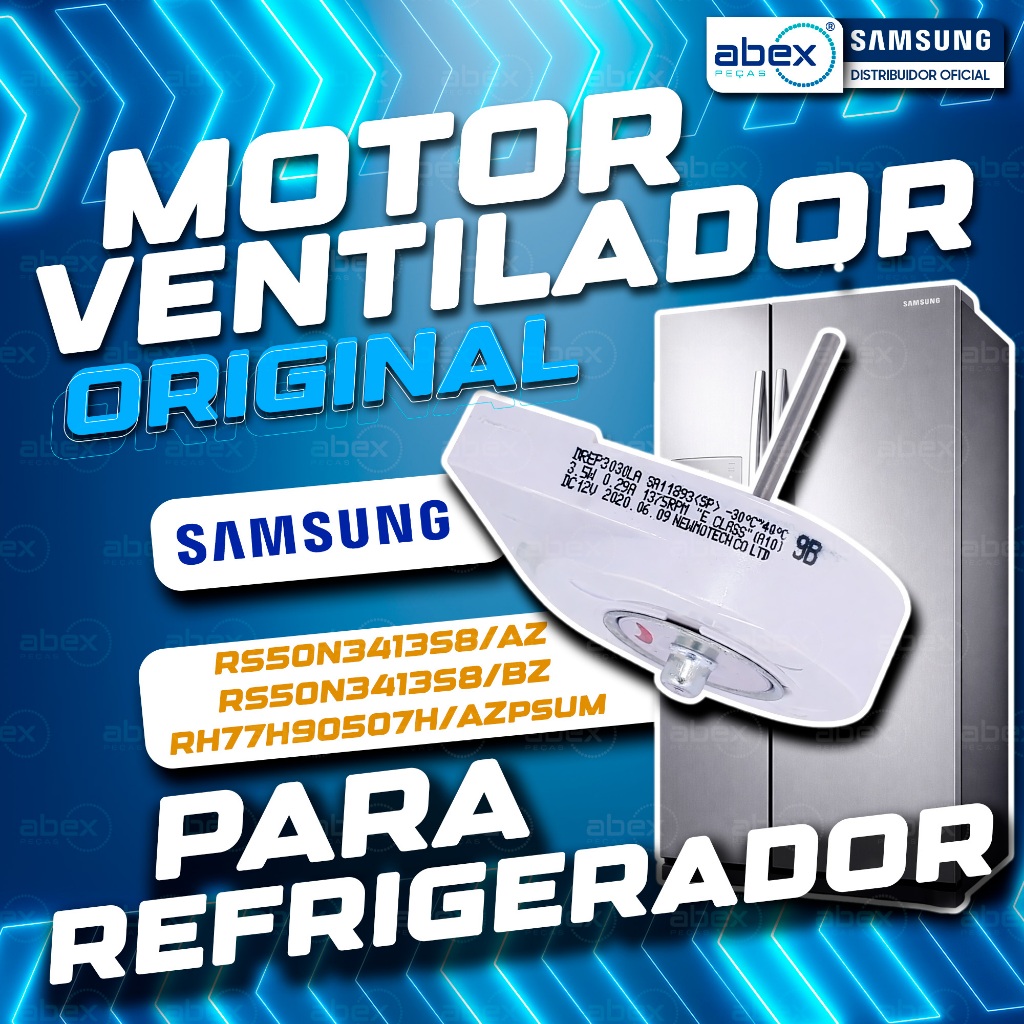 Motor Ventilador Interno Side By Side Samsung DA31-00020M Original