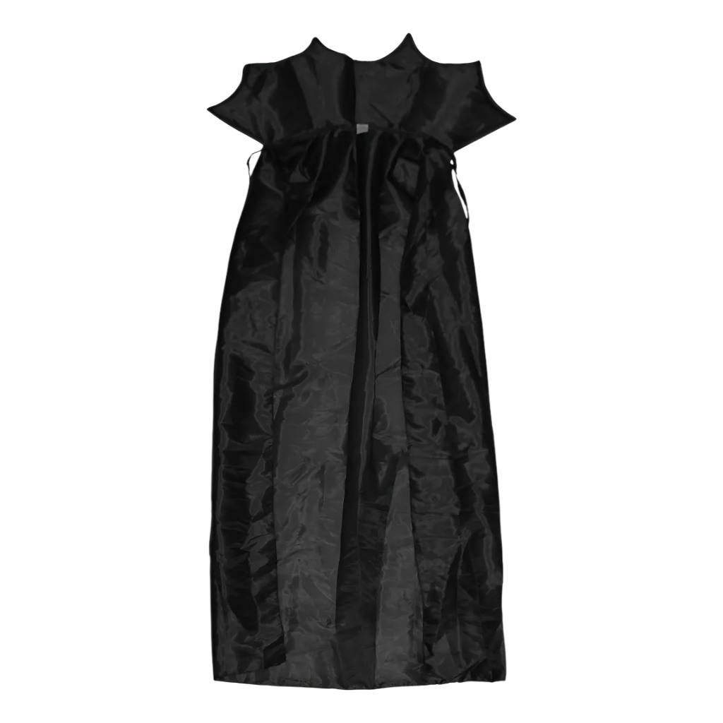 Capa De Vampiro Drácula Adulto Halloween Com Gola Luxo Preta