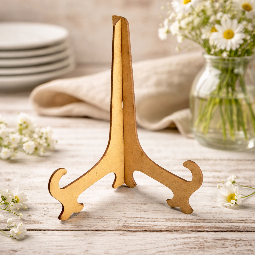 Suporte De Prato Quadro Azulejo Bordado Em MDF 3mm Natural Cru em Oferta na Shopee