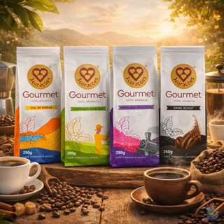 3 Corações Café Torrado e Moído Gourmet 250g - Escolha Seu Sabor - Promoção em Oferta na Shopee