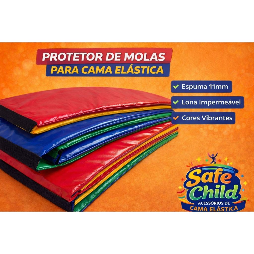 Protetor de Molas 3,66 Para Cama Elástica Pula Pula Trampolim