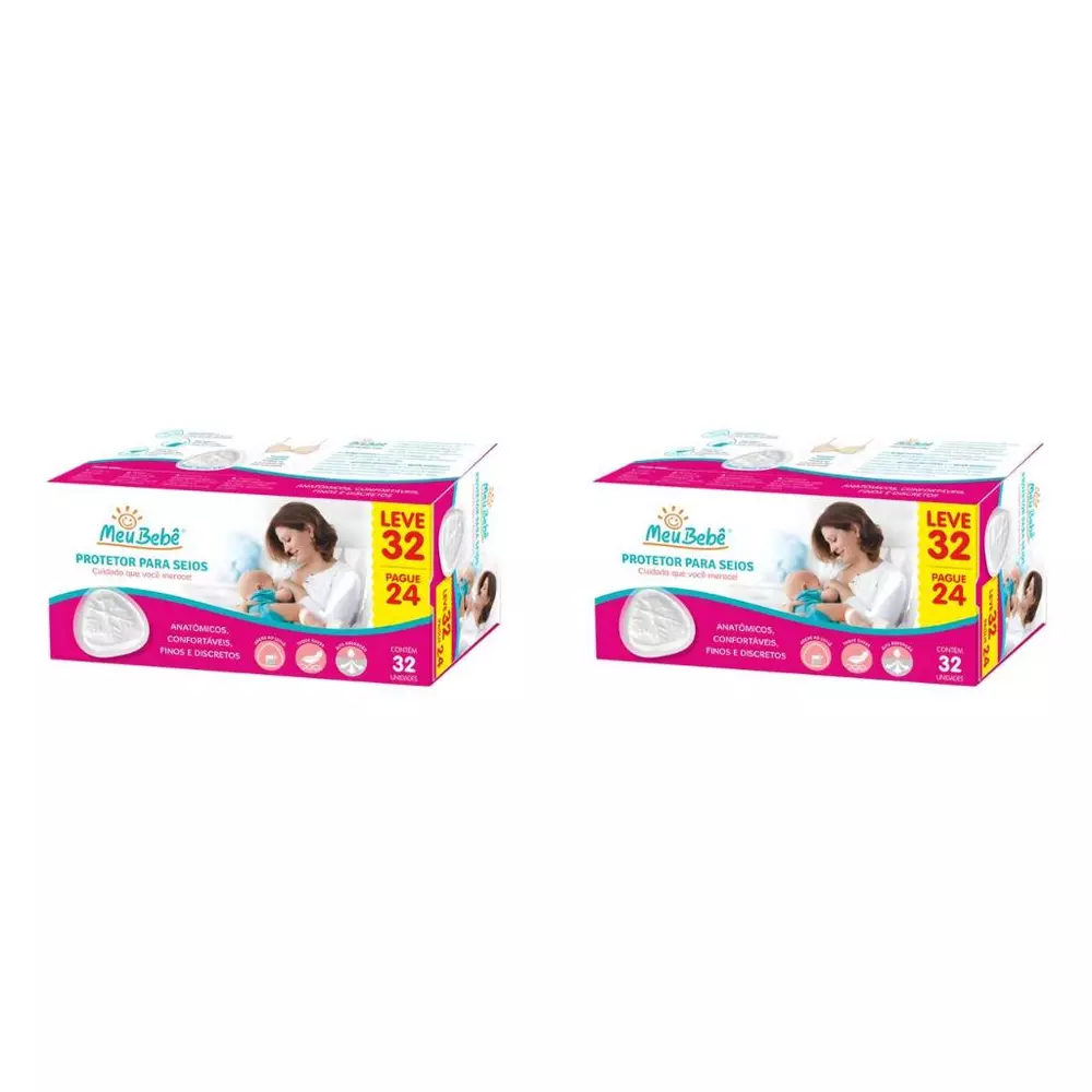 Absorvente para Seios Meu Bebê Leve 64 pague 48