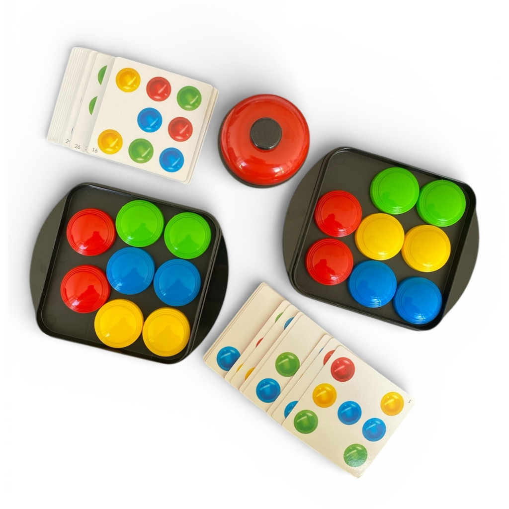 Jogo De Botões Desafio Brinquedo Educativo Move Ball Cartas Infantil