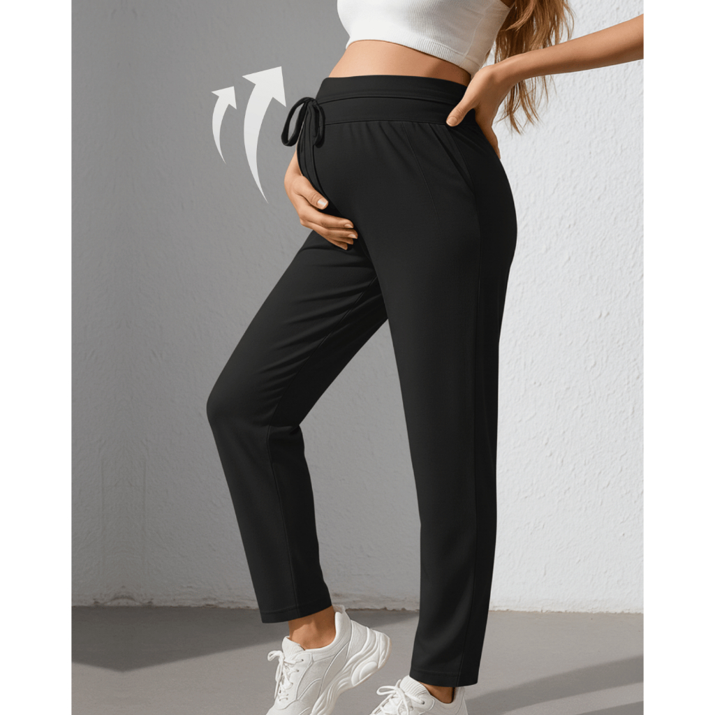 Calça Gestante Maternidade Duna Elastico Confortavel Gravidez Pantalona Gravida Leve M ao G1 em Oferta na Shopee