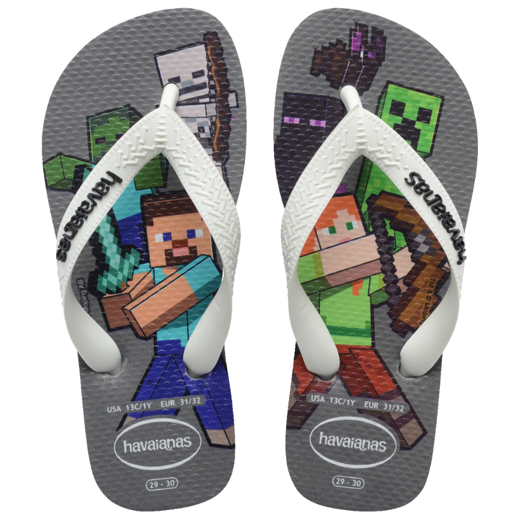 Chinelo Havaianas Infantil Minecraft Menino Original em Oferta na Shopee