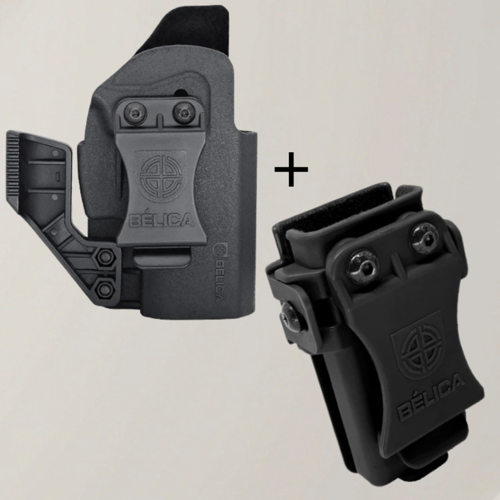 Kit Coldre Velado Taurus G3C / G2C .38 TPC Bélica + Porta Carregador Universal Velado Com Ajuste Preto - Coyote