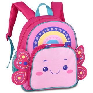 Mochila De Rodinhas De Costas Pequena Escolar Creche 0 a 4 Anos Menina Borboleta Abelha em Oferta na Shopee
