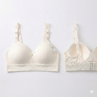 Sutiã de amamentação feminino com laço e pérolas - Confortável e elegante - Alças ajustáveis em Oferta na Shopee