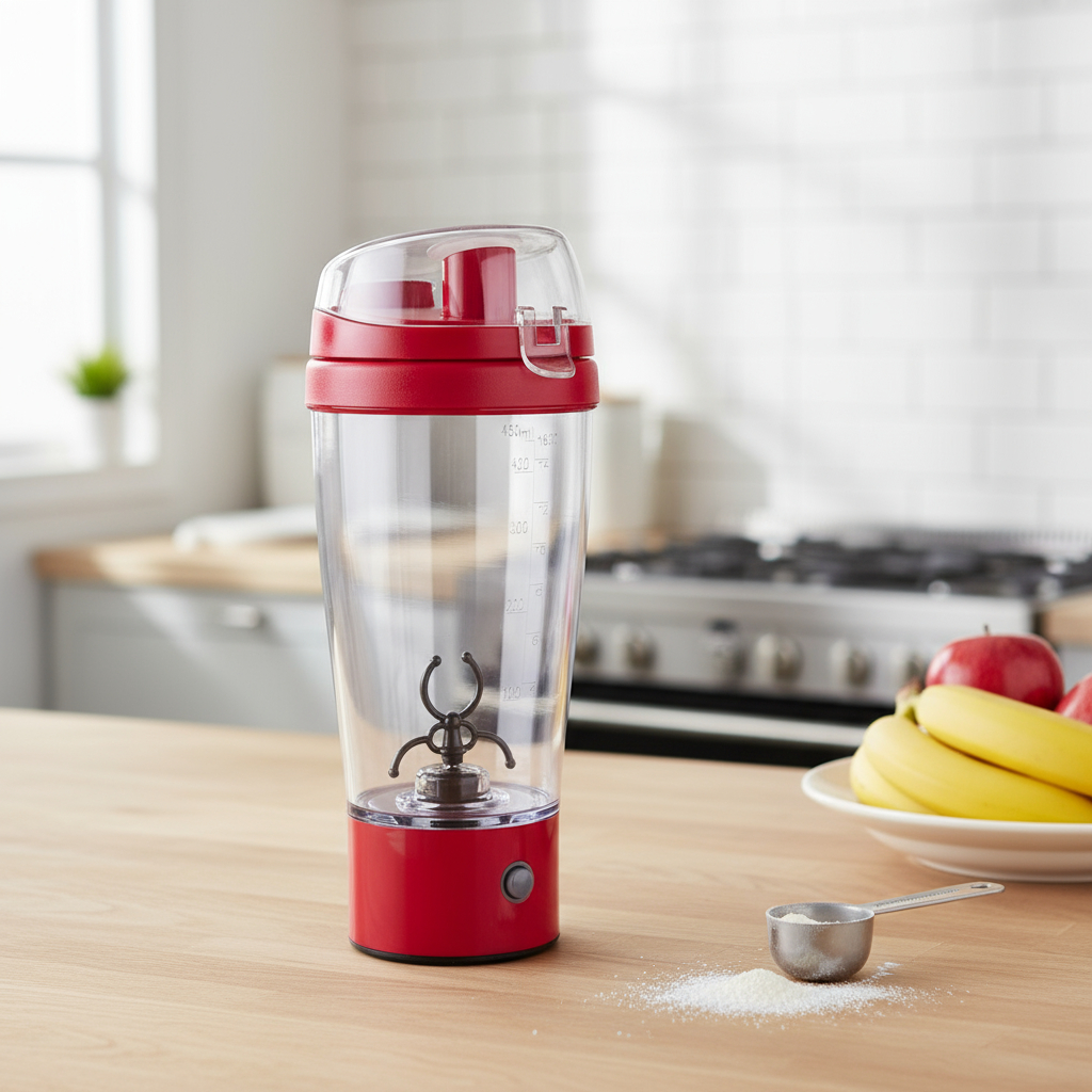 Imagem Copo Mixer Shake Portátil Whey Proteína Copo Misturador Elétrico