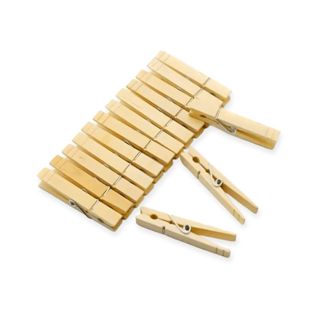 36 Prendedores de Roupa Madeira Resistente Prendedor Pregador em Oferta na Shopee