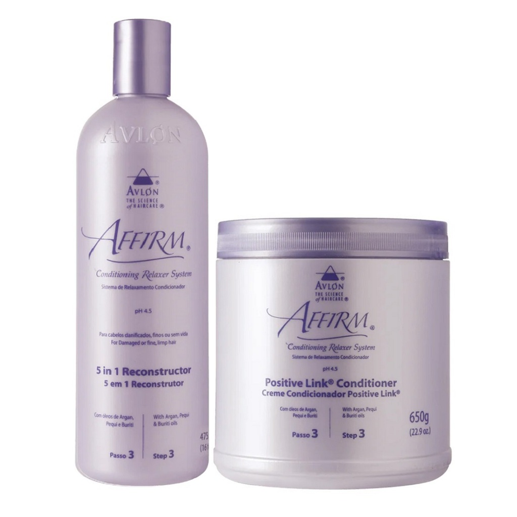 Kit Avlon Affirm - 5 in 1 Reconstrutor 475ml + Positive Link 650g