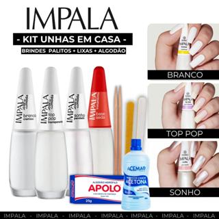 Kit Esmaltes Impala Francesinha Kit Manicure Iniciante Unhas Em Casa 10 Itens em Oferta na Shopee