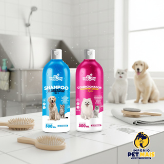 Shampoo e Condicionador para Cachorro e Gato Genial Pet - 500 ml em Oferta na Shopee