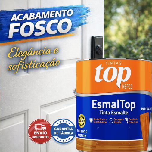 Esmalte Sintético Fosco 3,6L – Acabamento Profissional para Artesanato em Madeira MDF e Metal em Oferta na Shopee