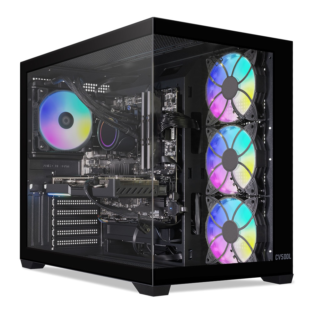 PC Gamer Mancer, AMD RYZEN 7 5700X, Water Cooler, RX 7600 8GB, 16GB DDR4, SSD M.2 500GB, Fonte 600W 80 Plus