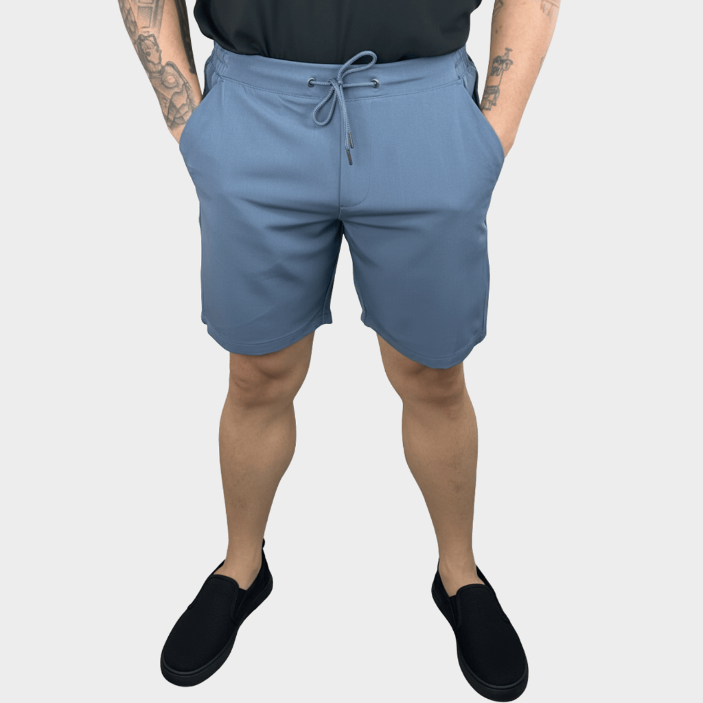 Bermuda Academia Masculina Elastano Tactel Casual Verão Short Esporte Fino Alfaiataria Premium Leve
