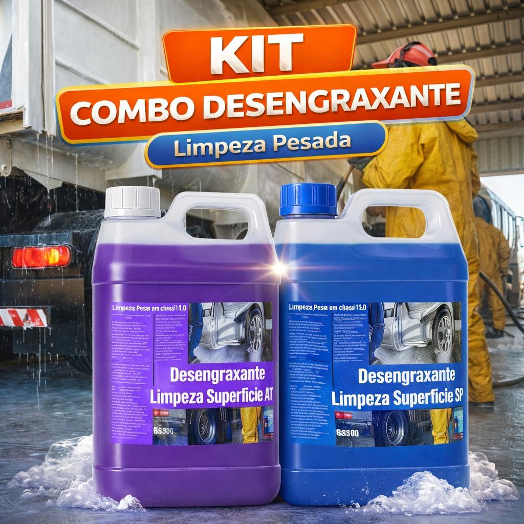 Kit Solupan Profissional + Ativado 5L – Desengraxante Pesado | Remove Graxa, Óleo, Motor, Chão, Caminhão, Moto, Oficina em Oferta na Shopee