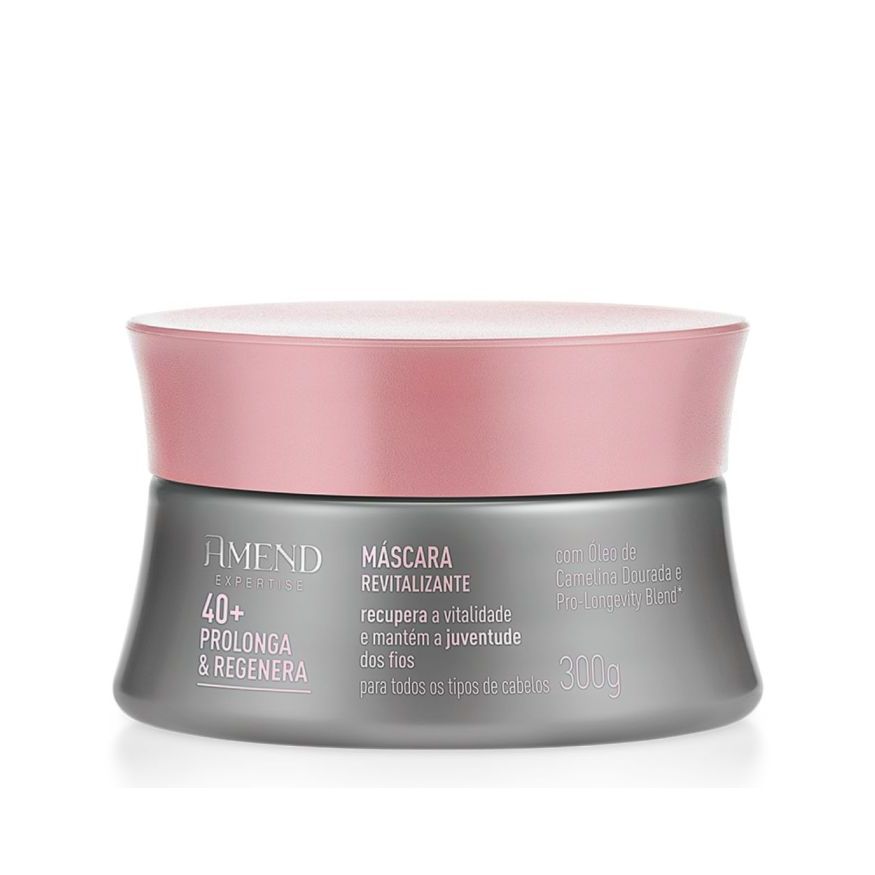 MASCARA REVITALIZANTE AMEND EXPERTISE PROLONGA E REGENERA 40+ 300G em Oferta na Shopee