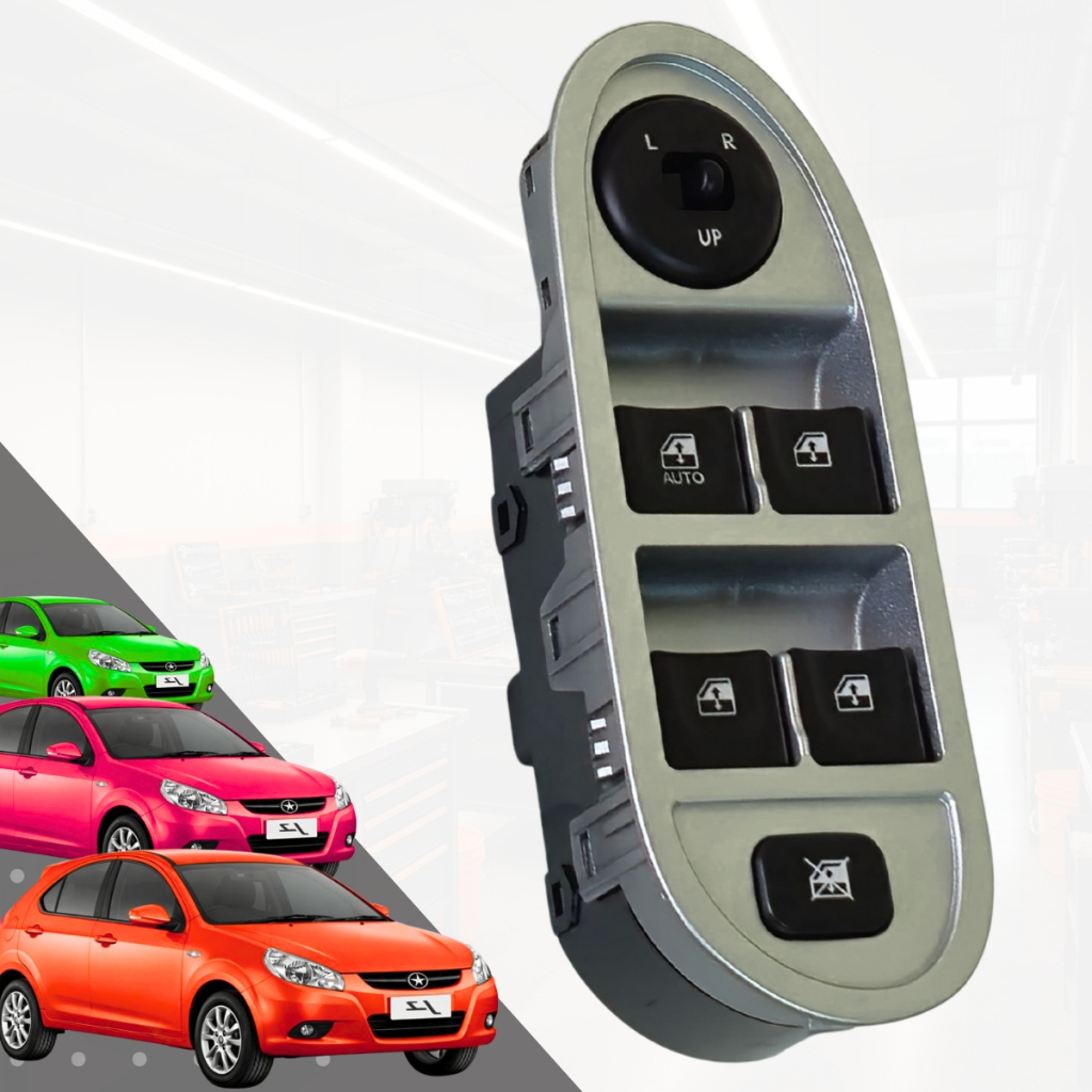 Botão Interruptor Vidro Elétrico Comando Jac J3 Novo Motorista Quadruplo 2010 2011 2012 2013