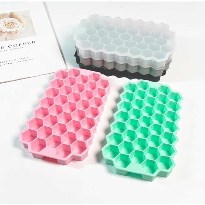 Forma De Gelo Silicone 160 Cubos Kit Bebidas Drink Forminha Rígida e Fundo Flexível Multiuso Lavável em Oferta na Shopee