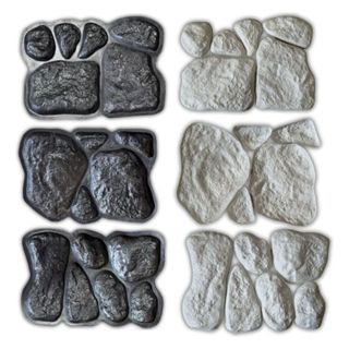 3 Moldes / Formas Para Pedra Rústica Gesso e Cimento Moledo em Oferta na Shopee