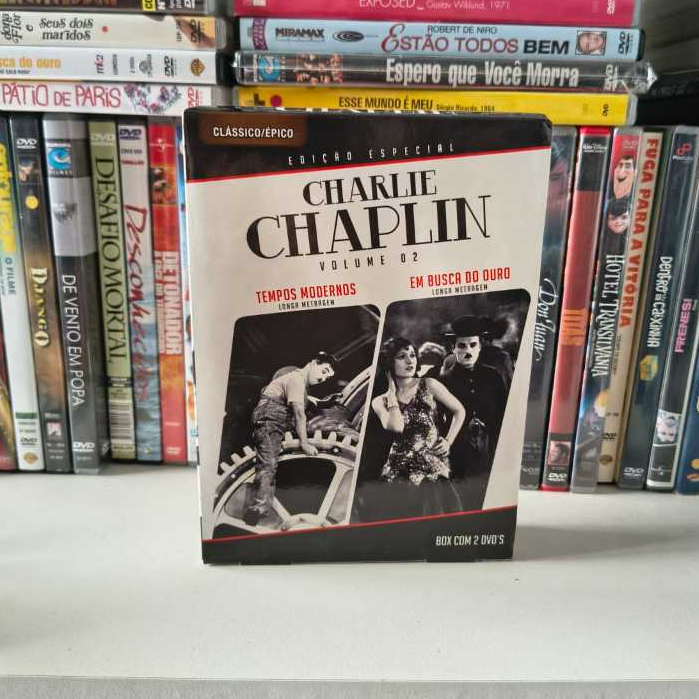 BOX DVD CHARLIE CHAPLIN - VOL 2 - TEMPOS MODERNOS/EM BUSCA DO OURO