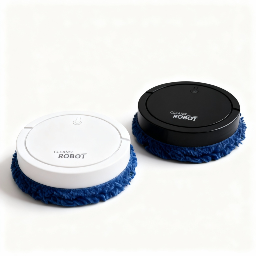 Robô Mop Automático de Limpeza Recarregável USB | Varre e Passa Pano com Funcionamento Silencioso