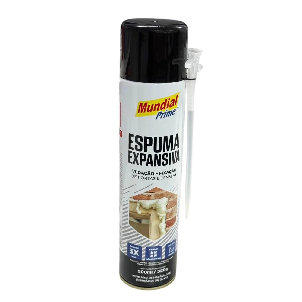 Espuma Expansiva De Poliuretano 500ml/340g Mundial Prime
