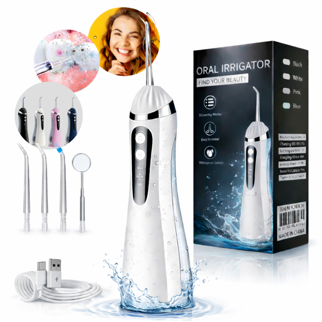 Irrigador Bucal Oral Limpador Waterpik Prótese Jato De Água em Oferta na Shopee