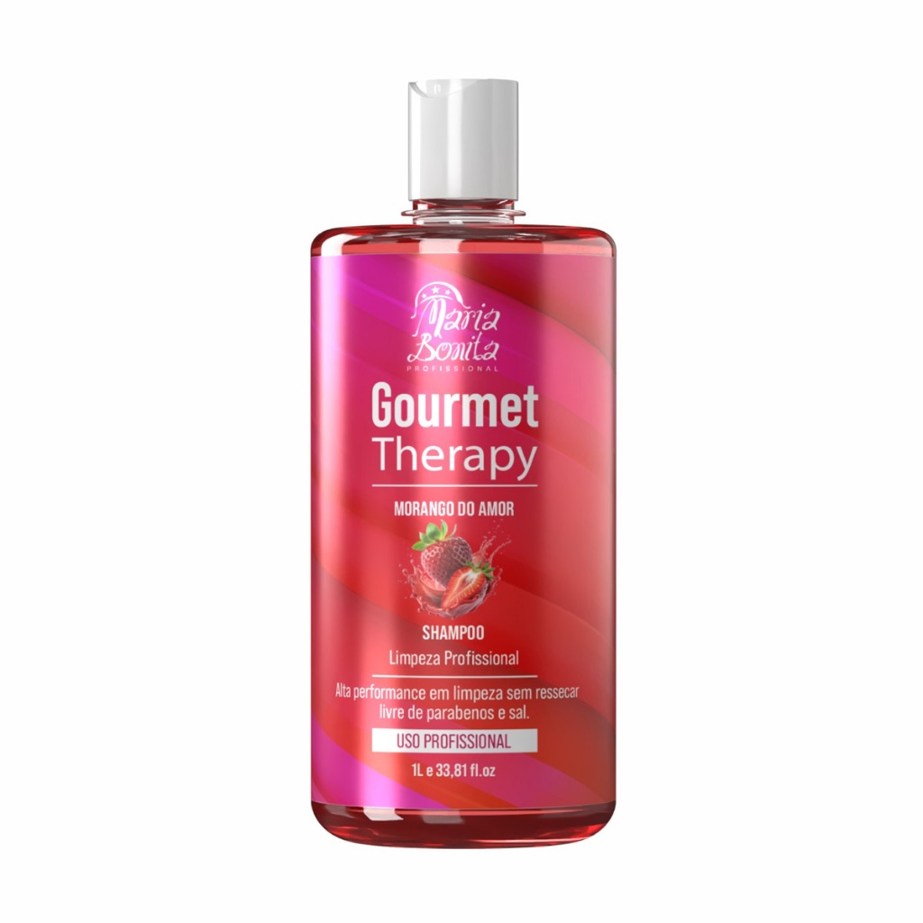 Shampoo Tratamento Hidratação Morango 1 L Maria Bonita
