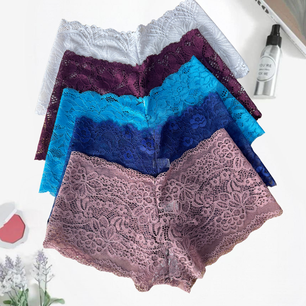 Kit 10 Calcinhas Caleçon Lingerie Tanga Shortinho Renda Feminino Calesson Sexy Lingerie em Oferta na Shopee