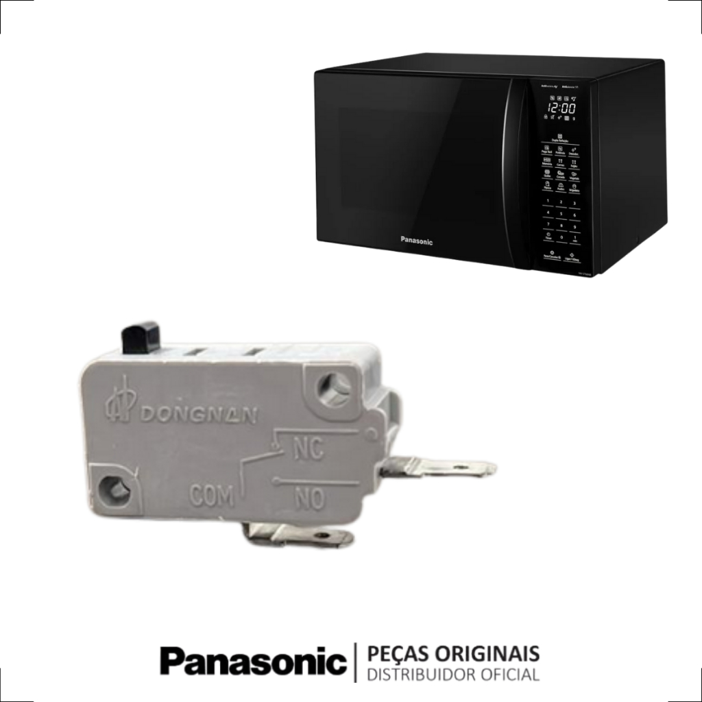 Microchave Para Microondas NO ABERTA Com 2 Terminais Original Panasonic e Midea - 1 Unidade