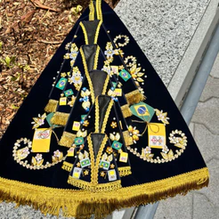 Manto de Nossa Senhora Aparecida sem Touca - Para imagens de coroa fixa